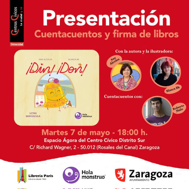 Ana Acolea y Blanca BK (ilustraciones) presentan ¡Din!¡Don!